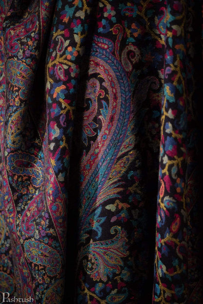 Pashtush Mens Fine Soft Ethnic Stole Multi Blue