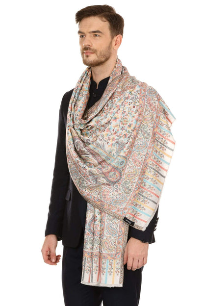 Pashtush India 70x200 Pashtush Mens fine Soft Ethnic Stole