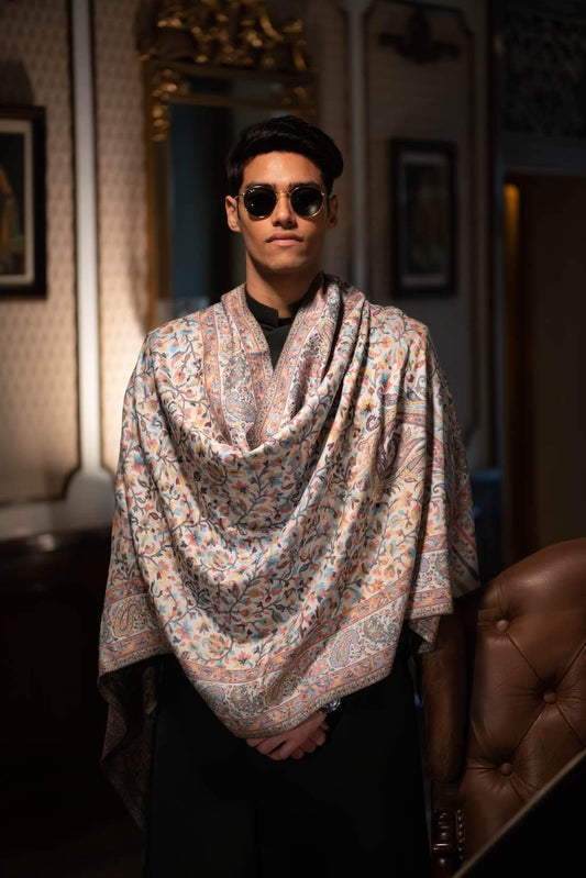 Pashtush India 70x200 Pashtush Mens fine Soft Ethnic Stole