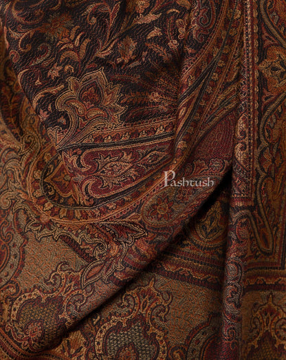 Pashtush India 70x200 Pashtush Mens fine Soft Ethnic Stole, Black