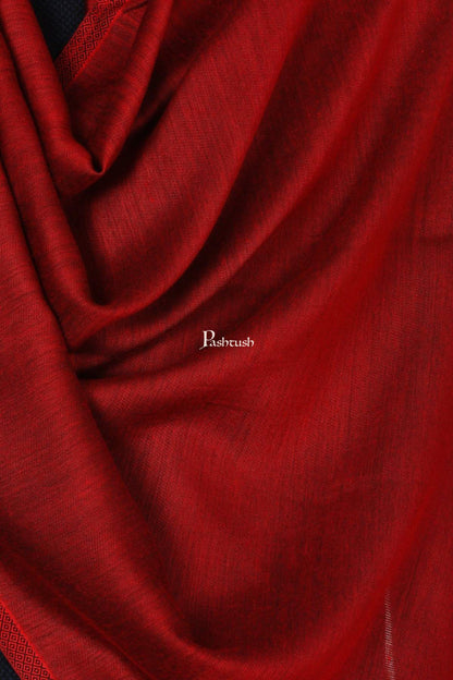 Pashtush India Mens Scarves Stoles and Mufflers Pashtush Mens Fine Soft Ethnic Stole - Maroon
