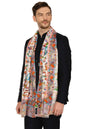 Pashtush India Mens Scarves Stoles and Mufflers Pashtush Mens Fine Soft Ethnic Stole - Multi Color