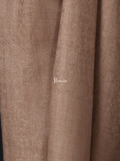 Pashtush India Mens Scarves Stoles and Mufflers Pashtush Mens Fine Wool Jacquard Muffler (Taupe Colour)