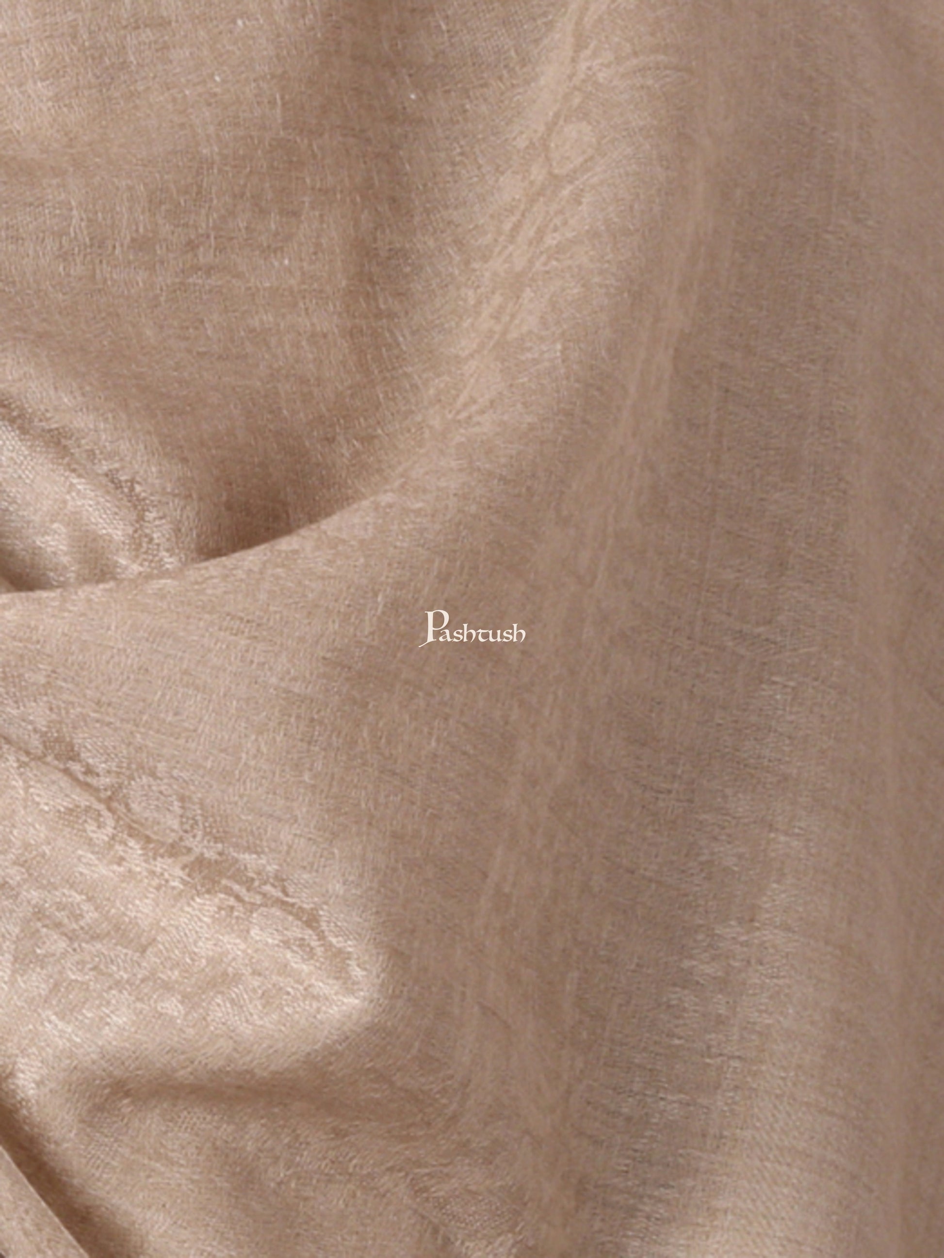 Pashtush India Mens Scarves Stoles and Mufflers Pashtush Mens Fine Wool Jacquard Scarf, Sahara