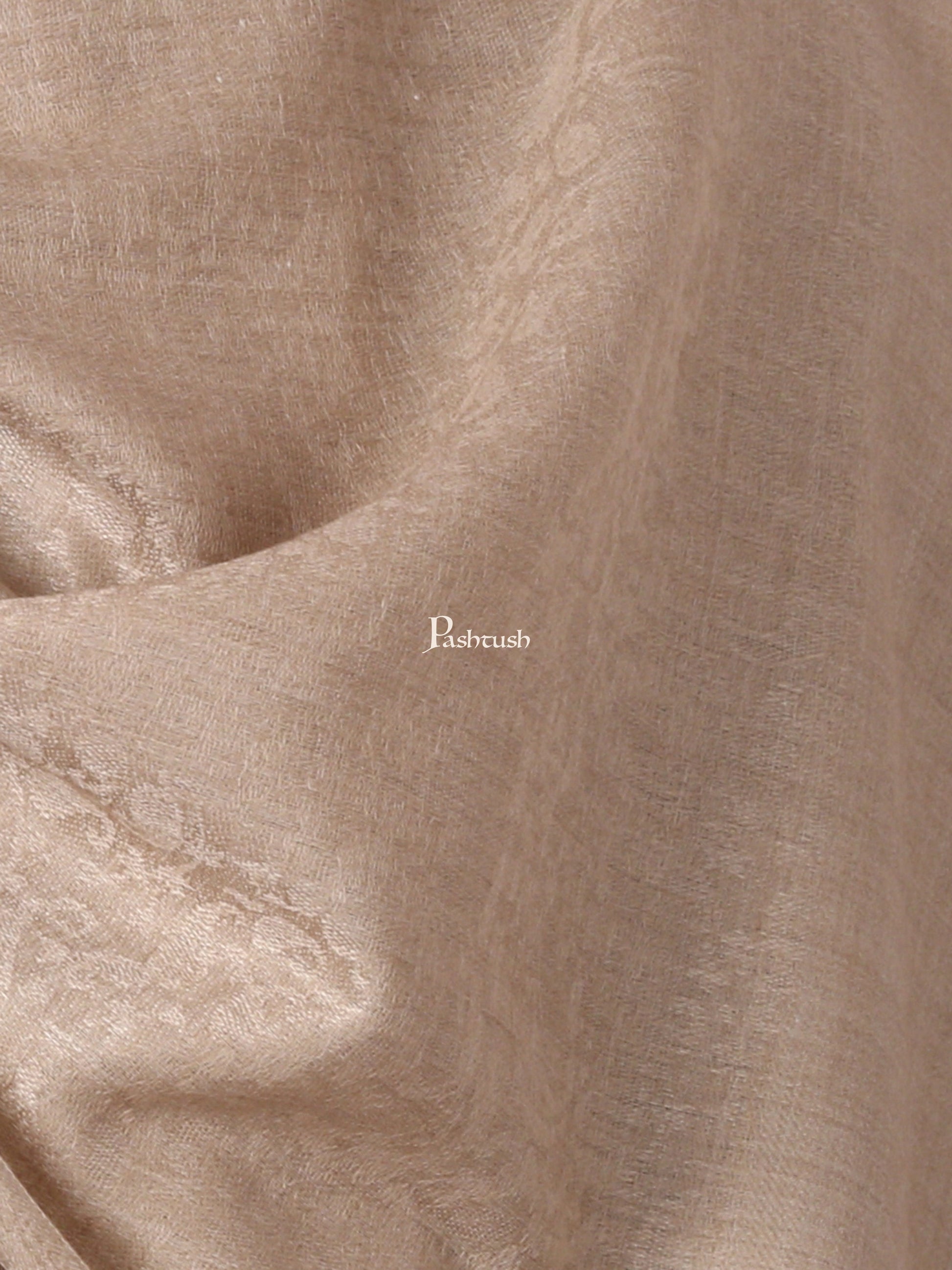 Pashtush India Mens Scarves Stoles and Mufflers Pashtush Mens Fine Wool Jacquard Scarf (Sahara)