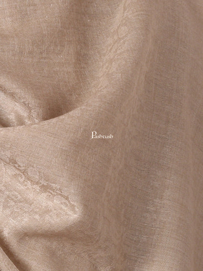 Pashtush India Mens Scarves Stoles and Mufflers Pashtush Mens Fine Wool Jacquard Scarf (Sahara)