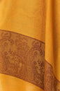 Pashtush India 70x200 Pashtush Mens Fine Wool Reversible Muffler - Mustard