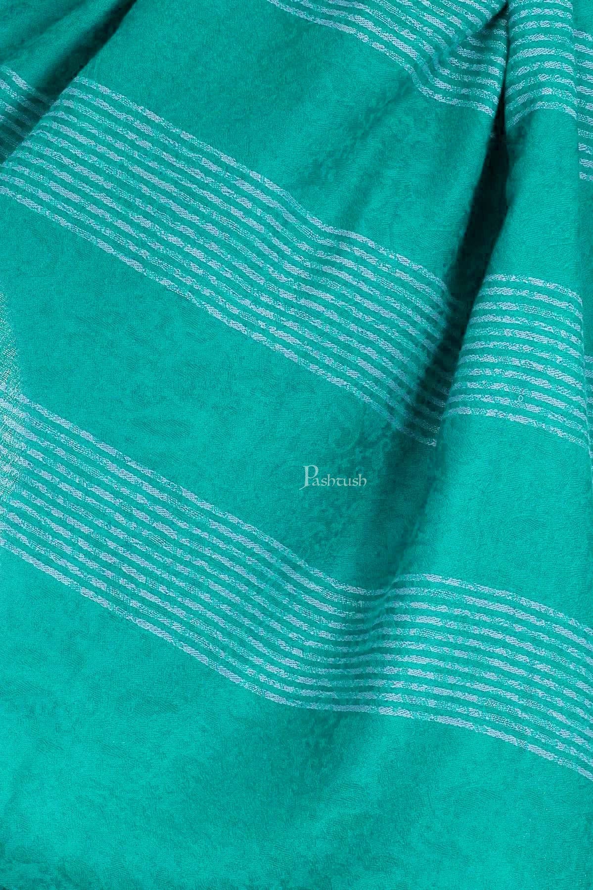 Pashtush India Mens Scarves Stoles and Mufflers Pashtush Mens Fine Wool Reversible Muffler, Soft And Warm - Bue