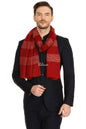 Pashtush India Mens Scarves Stoles and Mufflers Pashtush Mens Fine Wool Reversible Muffler, Soft And Warm - Deep Maroon