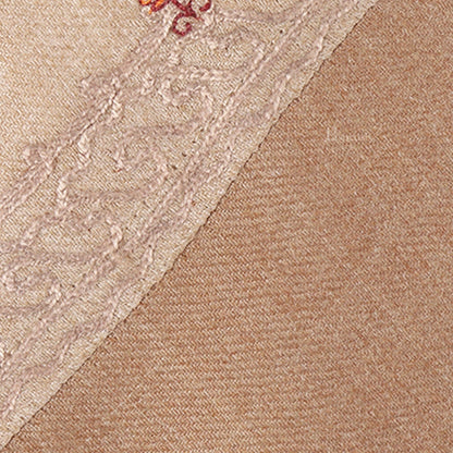 Pashtush India Mens Neckties Ties for Men Pashtush mens Fine Wool tie, Embroidered design, Beige