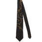 Pashtush India Mens Neckties Ties for Men Pashtush mens Fine Wool tie, Hand Embroidery design, Black