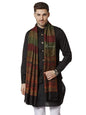 Pashtush India 70x200 Pashtush Mens Fine Wool Traditional Kullu Weave Stole
