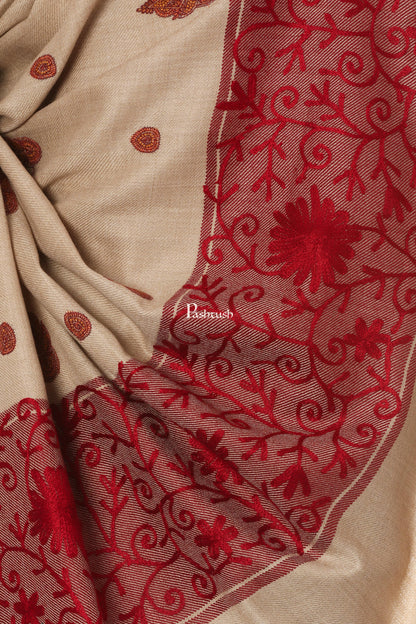 Pashtush India Mens Shawls Gents Shawl Pashtush Mens Hand Embroidery Shawl, Thick And Warm