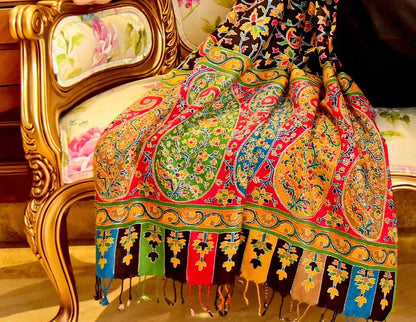 Pashtush Mens Handwork Handpainted Kalamkari Stole
