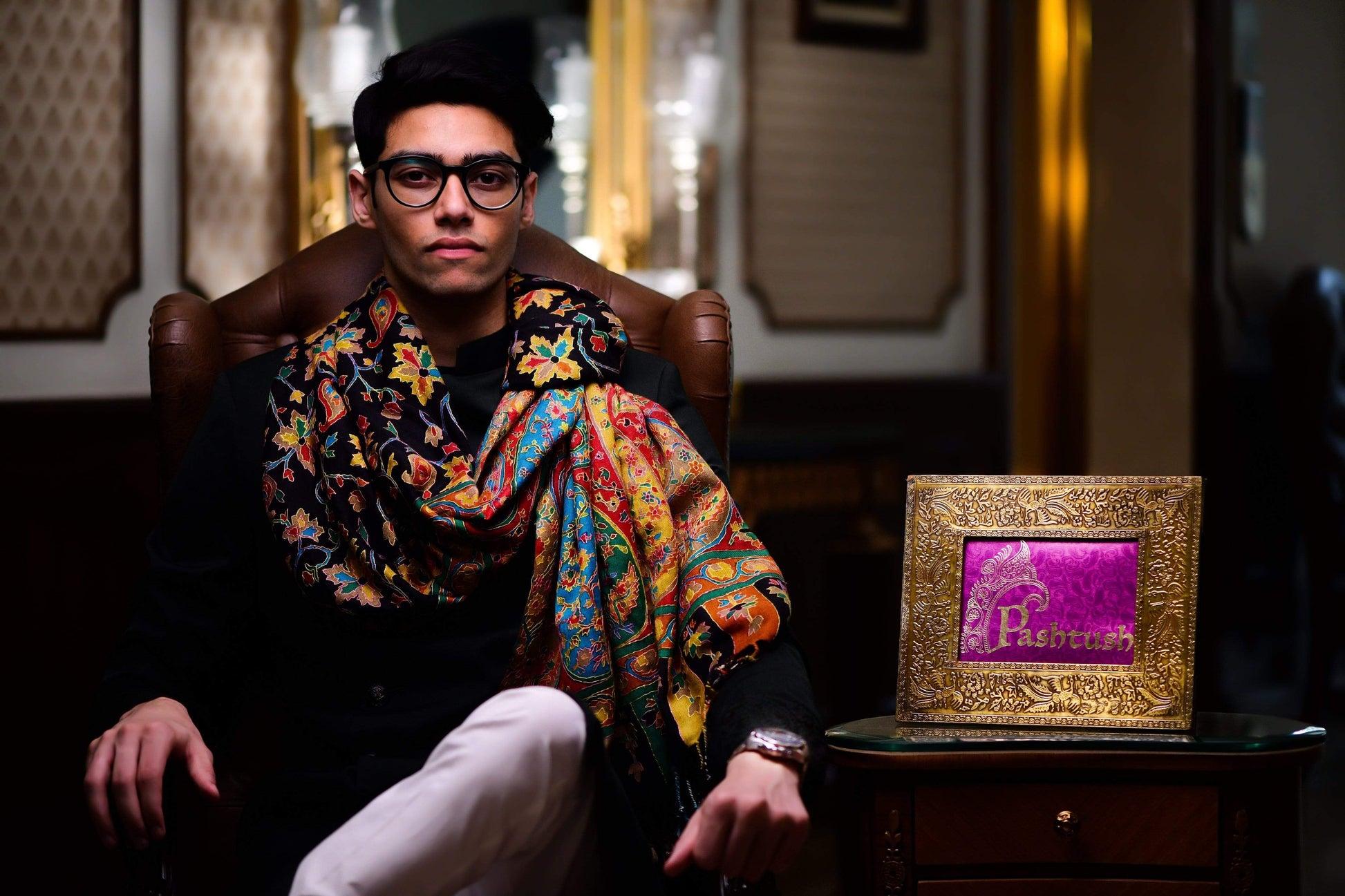 Pashtush Shawl Store Stole Pashtush Mens Handwork Handpainted Kalamkari Stole
