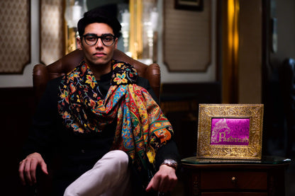 Pashtush Shawl Store Stole Pashtush Mens Handwork Handpainted Kalamkari Stole