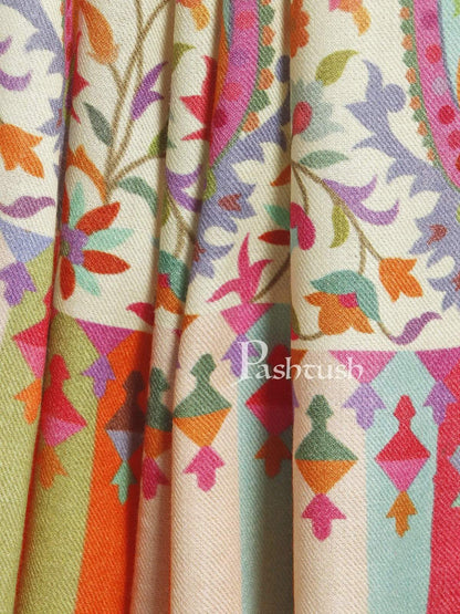 Pashtush India 127x254 Pashtush Mens Kaani Printed Shawl, 100% Pure, Woolmark Certified, Full Size