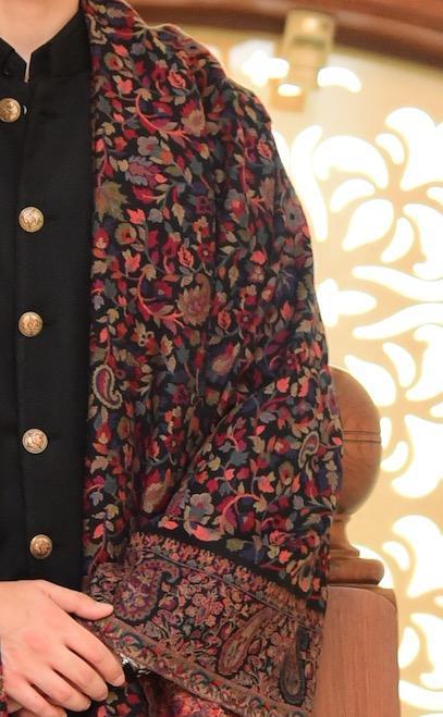 Pashtush India 127x254 Pashtush Mens Kaani Shawl, Mens Lohi , Full Size, Fine Wool