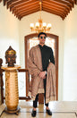 Pashtush Store Shawl Pashtush Mens Kaani Shawl, Mens Lohi (full size 54x108 inches) - Beige