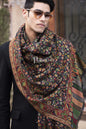 Pashtush India 100x200 Pashtush Mens Kaani Stole, Faux Pashmina, Soft and Warm, Black