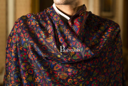 Pashtush India 100x200 Pashtush Mens Kaani Stole, Faux Pashmina, Soft and Warm, Multi coloured