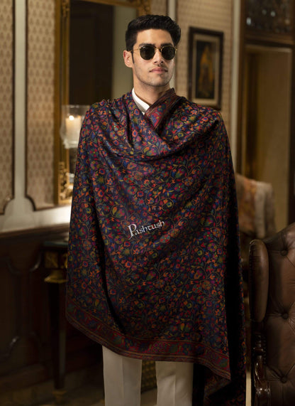 Pashtush India 100x200 Pashtush Mens Kaani Stole, Faux Pashmina, Soft and Warm, Multi coloured