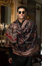 Pashtush India 100x200 Pashtush Mens Kaani Weave Stole, Faux Pashmina, Jacquard Design