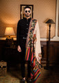 Pashtush India 114x228 Pashtush Mens Kalamkari Embroidery Shawl, Gents Fine Wool Shawls, Medium