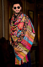 Pashtush India 114x228 Pashtush Mens Kalamkari Printed Shawl, Medium, thick and warm