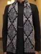 Pashtush Store Shawl Pashtush Mens, Kashmiri Embroidery Needlework Shawl, Fine Wool, Black