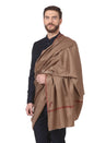Pashtush India Mens Shawls Gents Shawl Pashtush Mens, Kingri Hand Embroidery Shawl, Fine Wool, Full Size
