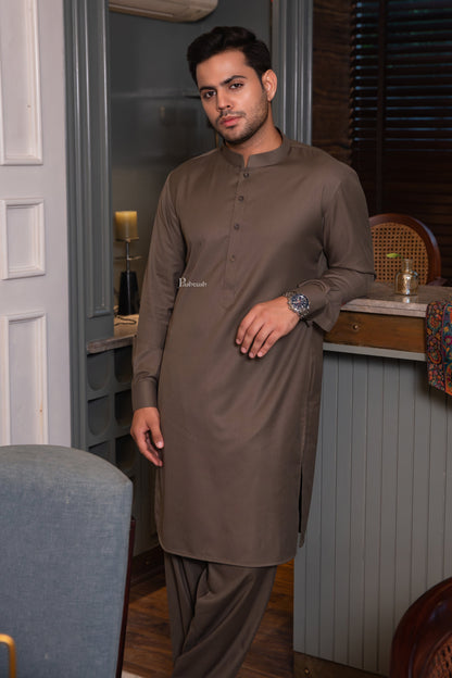 Pashtush India Kurta Pashtush Mens Kurta, Olive Green