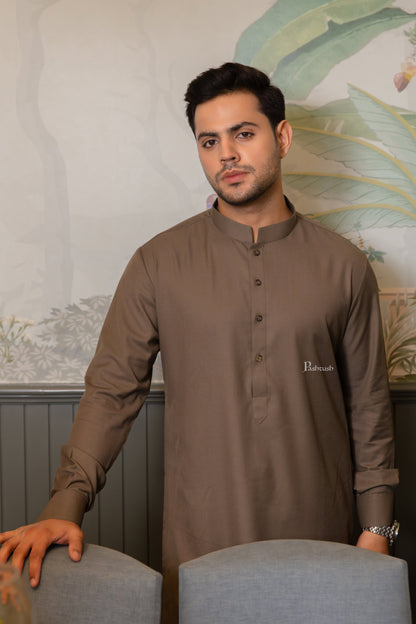 Pashtush India Kurta Pashtush Mens Kurta, Olive Green