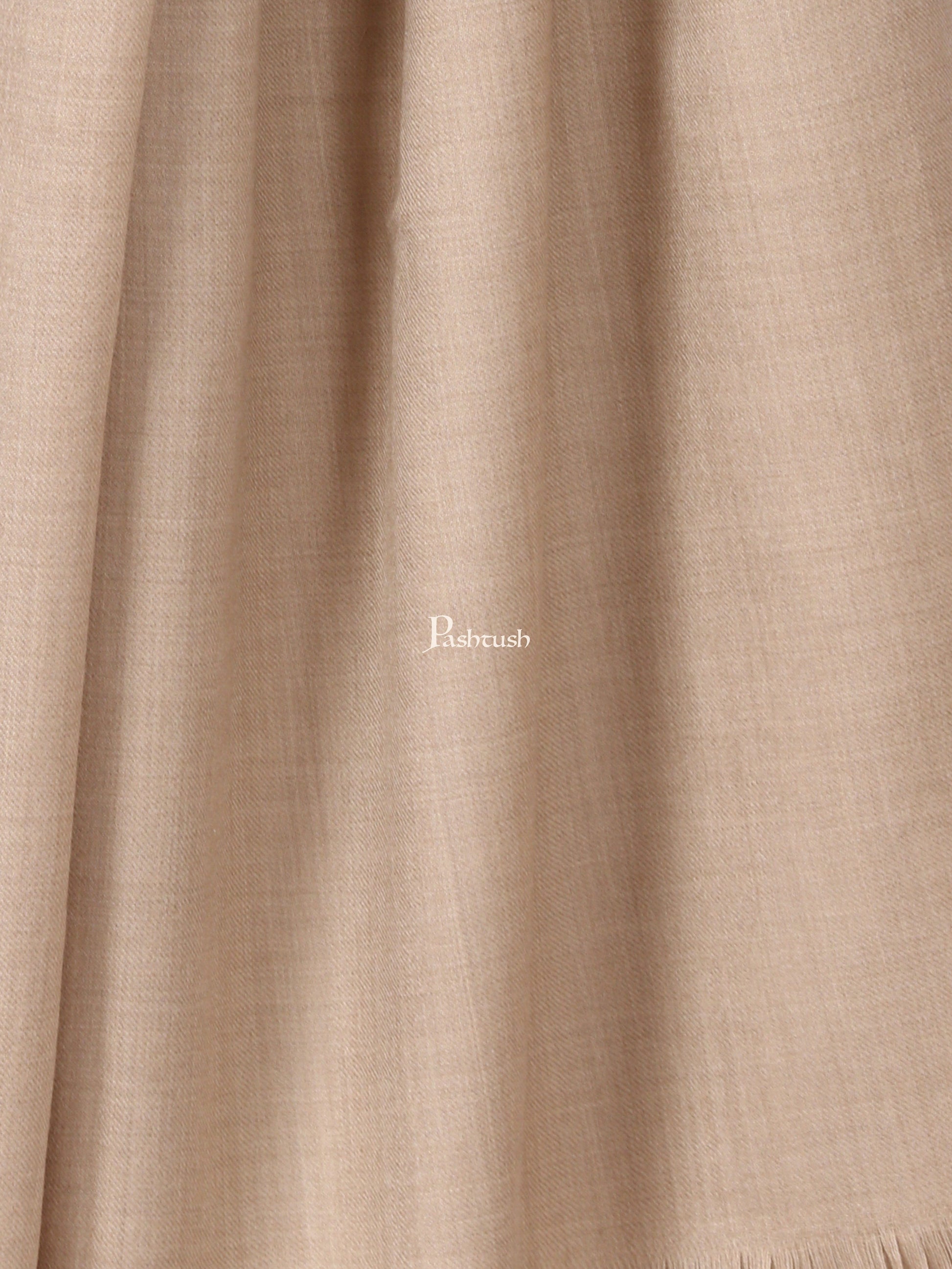 Pashtush India Mens Shawls Gents Shawl Pashtush Mens Lohi, Thick And Warm Gents Shawl, 50% Pure Wool, Beige