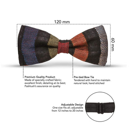 Pashutsh Bow Pashtush Mens Luxury Pre-Tied Bow Tie