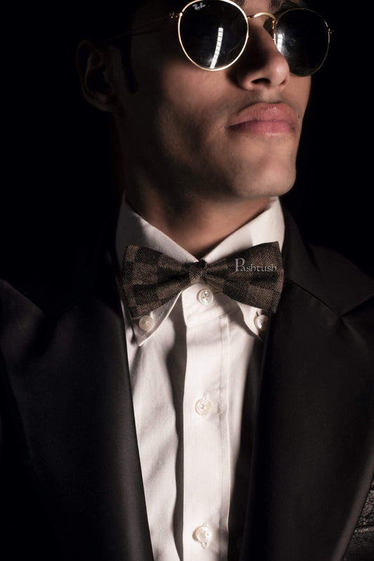 Pashtush India Bow Pashtush Mens Luxury Pre-Tied Bow Tie, Fine Wool
