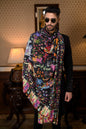 Pashtush India 114x228 Pashtush Mens Mughal Shikaardar, Luxury Printed Shawl on 100% Pure Wool, Woolmark Certified