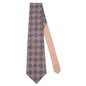 Pashtush Shawl Store Tie Pashtush Mens Pashmina Necktie, Checkered Design, Free Size, Delvin Oxford Blue