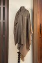Pashtush India Mens Shawls Gents Shawl Pashtush Mens Pure Pashmina Shawl, Black and Gold