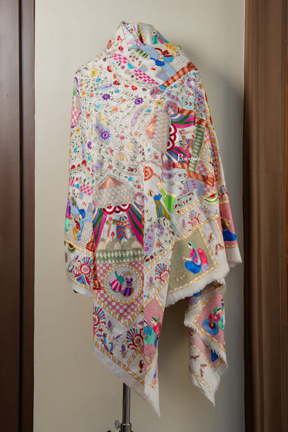 Pashtush India Mens Shawls Gents Shawl Pashtush Mens Pure Pashmina Shawl, Multicolour
