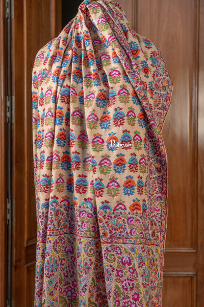 Pashtush India Mens Shawls Gents Shawl Pashtush Mens Pure Pashmina Shawl, Multicolour
