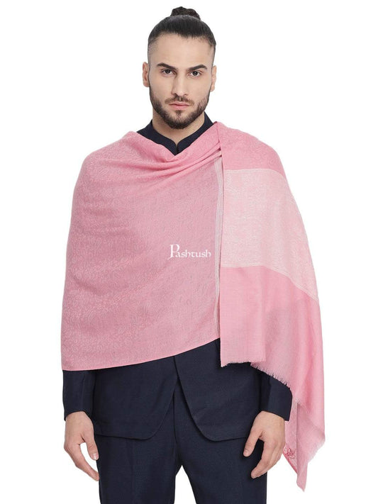 Pashtush India 70x200 Pashtush Mens Reversible Stole, with Paiseley weave