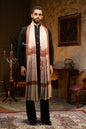 Pashtush India Mens Shawls Gents Shawl Pashtush Mens Shawl, Fine Wool, Full Size, Palla Embroidery, Taupe