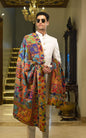 Pashtush India 114x228 Pashtush Mens Shikaar-dar Hand Embroidered, Shawl in Pure Wool (certified)