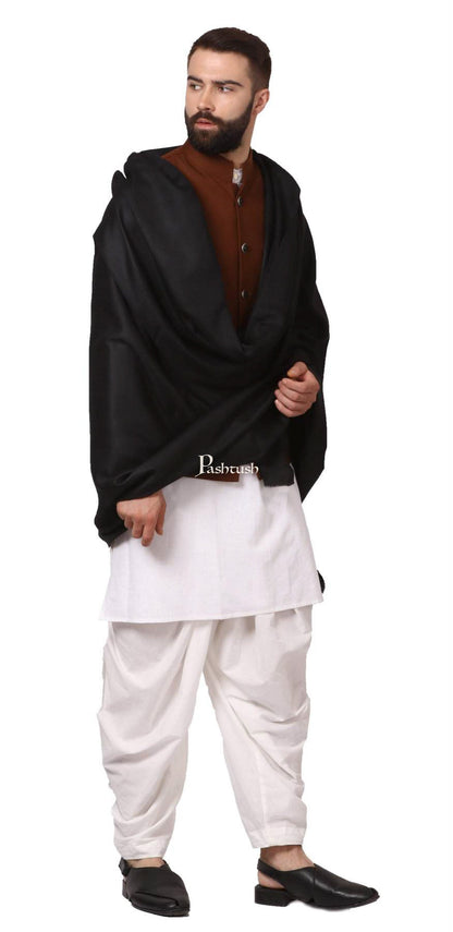 Pashtush India Mens Shawls Gents Shawl Pashtush Mens Soft Wool Shawl, Mens Lohi (Full Size), Pure Wool, Woolmark Certified