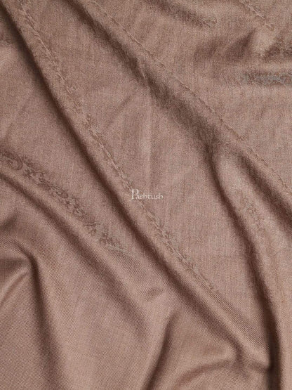 Pashtush India 100x200 Pashtush Mens Soft Wool Stole dark brown ( tooth )