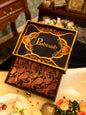 Pashtush India Gift Pack Pashtush Mens Stole, Festive Collection, Fine Wool Kashmiri Embroidery, Rich Black
