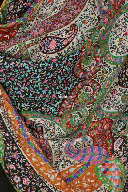 Pashtush India Mens Scarves Stoles and Mufflers Pashtush Mens Stole, Kalamkari Printed Ethnic Scarf