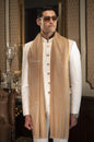 Pashtush India 100x200 Pashtush Mens Stole Scarf, Extra Soft Wool - Medallion Mustard