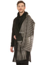 Pashtush India Mens Scarves Stoles and Mufflers Pashtush Mens Stole Scarf, Extra Soft Wool - Rich Black